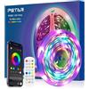 PSTAR Striscia LED 1 Metri, RGBIC Retroilluminazione TV Music Sync, con Controllo APP e Telecomando RF 2.4G per TV e PC da 32 a 50 pollici, 30LED/m, Funzionamento USB, IC Integrato
