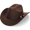 CaySep Cappello da cowboy da donna glitterato, classico cappello da cowboy in stile occidentale con strass, cappello in feltro per feste in discoteca e attività all'aperto, Nero-1, Medium