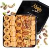 Mughe Gourmet Scatola Regalo Elegante con Baklava di Lusso - Fresco Baklawa Turco al Pistacchio - 750g - a Doppio Strato - Regalo Perfetto per la Natale, Compleanno - Cesto Dolci per Uomini e Donne
