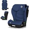 LIONELO Seggiolino Auto per Bambini NEAL I-SIZE Gruppo 2 3, da 100 a 150 cm Da circa 3 a 12 anni Montaggio ISOFIX o Cinture Poggiatesta regolabile Protezione laterale Braccioli, R129 (Blu)