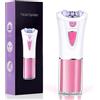 URAQT Epilatore Elettrico Donna, Depilatore Viso Donna con Luce LED, Mini Epilatori Corpo Cordless Impermeabile per Depilazione Viso, Corpo, Sopracciglia, Ascelle, Gambe, Zona Bikini