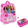 ZAINO SCUOLA ESTENSIBILE BARBIE DELUXE + ASTUCCIO 3 ZIP
