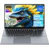 Moacreto Portatile PC Ryzen 5 7430U da 15,6, Notebook 16 GB di RAM SSD da 512 GB, Laptop con scheda grafica Radeon, FHD IPS, Type-C, USB 3.0, HDMI, tastiera retroilluminata digitale Computer portatile