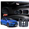 SHAOHAO tappetini per R-enault Clio 4 BH/KH 2013-2018 Pad in Gomma, tappetini Antiscivolo per Console Centrale Vassoio portabicchieri, Imbottitura per Cucitura Porta accessori clio 4 (Blu)