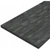 Deftrans Piano lavabo 60x46 cm Nero Cemento - Pannello per bagno laminato per lavabo, mobile sottolavabo, mobili bagno, resistente all'acqua, finitura opaca