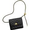 YAMEIZE Piccolo Marsupio Borsa per Cellulare Donna Elegante Tracolla Pelle Marsupi alla Moda Marsupio con Cintura Regolabile a Catena Trapuntata
