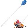 Pawfly Alimentatore per coralli 35cm per acquari Tubo di alimentazione pulitore di escrementi di pesce Siringa lunga in acrilico per barriere coralline pesci gamberi piante acquatiche