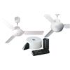 GASFRIGO® - Ventilatore vortice da soffitto con luce e telecomando. Kit composto da: 61753 NORDIK EVOLUTION R 160/60 BIANCO + 22386 TELENORDIK 5TR + 22414 EVOLUTION LIGHT KIT ES