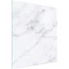DarHaus Copri piano cottura induzione 45x52 cm copertura per piano cottura in vetroceramica 1 pezzi universale per piastre di cottura paraspruzzi tagliere in vetro temprato, Marmo bianco