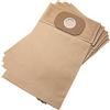 vhbw 5x sacchetto compatibile con Kärcher BV 111, DS 5200, T 171, K 5200 aspirapolvere - carta, 30cm x 18,95cm Marrone
