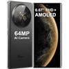 FOSSiBOT S3 Pro Smartphone 6.67" 2K AMOLED Display, 64MP AI Camera Telefono Cellulare, 20GB RAM, 128GB espandibili 1TB, 5000mAh/4G Dual SIM/1800Nits/NFC/Doppio schermo/Impronta digitale ottica.