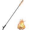 Uten Attrezzi per Camino, Fire Poker per Camino 83cm/32.7in, Poker da Caminetto in Acciaio, Camino da Poker con Manico in Legno Resistenza al Calore per Camino, Per Interni ed Esterni Campfire BBQ