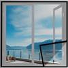 VOLLENC Zanzariera Adesiva 80x120cm Negro Zanzariere Su Misura con Nastri Autoadesivi per Finestra Autoadesivo Lavabile