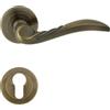 domino PETRA-R M3 - Maniglia per porta d'ufficio, cantina e porta interna, in alluminio, bronzo
