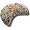 savasanas - Cuscino Mezzaluna Ventagli, Cuscino Meditazione, Cuscino Yoga, zafu, Accessori per Yoga, Cuscino Meditazione Yoga, Cotone e bucce di Grano saraceno, Federa Lavabile