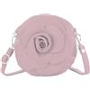 modamoda de T225 Borsa a tracolla da donna in pelle borsa da sera pochette fiorite piccola fatta a mano in Italia, lilla., s