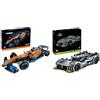 LEGO 42141 Technic Monoposto McLaren Formula 1, Set Replica del Modello Auto Supercar F1 2022 & 42156 Technic PEUGEOT 9X8 24H Le Mans Hybrid Hypercar, Iconico Modellino di Auto da Corsa