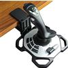 WELLMETE - Supporto da scrivania per joystick Sim, compatibile con joystick Logitech G Extreme 3D PRO per Windows, supporto regolabile in acciaio resistente per joystick di volo Hotas (senza joystick)