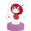 FUN HOUSE HELLO KITTY Luce notturna a spinta H.11.5 X Ø 7.5 cm per bambini