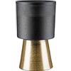Casablanca modernes Design Casablanca Nama - Vaso cilindrico in alluminio, 29 cm x 18 cm, colore: Nero