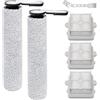 KiimSin Spazzole rullo Parti di ricambio per Roborock F25/F25 ACE/F25 RT/F25 LT / F25 ALT/F25 GT/F25 XT/F25 ACE Combo/F25 Combo/F25 BX accessori aspirapolvere umido e secco,2 spazzole rullo+3 Filtro