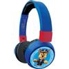 Lexibook, Paw Patrol, Cuffie Bluetooth 2 in 1 per bambini, stereo, senza fili, con cavo, volume sicuro per bambini, pieghevoli, regolabili, blu/rosso, HPBT010PA