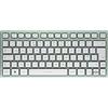 CHERRY KW 7100 MINI BT, Tastiera Multidispositivo Compatta con 3 Canali Bluetooth, Layout per il Regno Unito (QWERTY), Design Piatto, con Custodia di Trasporto, Agave Green