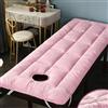 SANGOGO Cotone Soffici Bellezza Materasso,Traspirante Futon Tatami Materassino Spa Massaggio Scrivania Pad di Protezione-Rosa 70x190cm(28x75inch)