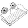 HJZ Serviteur de docche,Scaffale sans forage, cestino portaoggetti doccia in acciaio inox da parete, organizer per cucina da bagno
