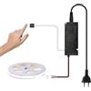 lichtvoll Striscia LED COB Led 3M Freddo Bianco 6000K con Dimmer Touch e Alimentatore da 36W, Striscia LED da Incasso 3m Luci per Pannelli Acustici, Striscia LED per Cucina