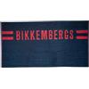 Bikkembergs Telo mare piscina o spa cotone spugna e ciniglia logato cm.170 x 90 (CIRCA) articolo BKK3MTW01, Navy, Taglia unica