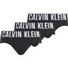 Calvin Klein Hip Brief 3Pk 000NB3607A Slip a Vita Bassa, Nero (Black, Black, Black), XS Uomo