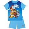 Paw Patrol Pigiama Bambino, Pigiami Ragazzo Marshall E Chase, Pigiama Manica Corta, Set Pigiami Corto Ragazzo, Blu 5-6 Anni