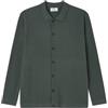 SPRINGFIELD Gg12 Structure Knitted Cardigan with Polo Collar, Verde, M Uomo