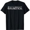 Battlestar Galactica Metallic Title Logo Maglietta