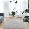 Mynes Home Shaggy Tappeto a pelo lungo grigio/morbido, design pastello, tinta unita, softtouch, 80 x 150 cm
