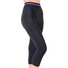 CzSalus Pantaloncino Capri Dimagrante Snellente anticellulite, Leggings con Filato Bio-Fir Emana® Nero Tg. M