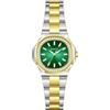 Szaikyri Orologio Elegante per Donne con Accenti in Cristallo e Bracciale in Acciaio Inossidabile Solido - Orologio da Sera per Signore (Argento Verde)