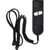 Fromann Telecomando di ricambio a 2 pulsanti, 5 pin, 1 motore reclinabile | Interruttore a mano reclinabile elettrico a 2 pulsanti, per poltrone con 1 motore elettrico, lunghezza del cavo 160-190 cm