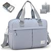 SPAHER Espandibile Bagaglio a Mano British Airways 40x30x15 a 40x30x25 Eurowings Wizzair Borsone Palestra Donna Impermeabile Borsa da Viaggio Piscina Fitness Sportiva Grande con Borse da Scarpe
