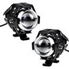 HANSWDEU 2 pezzi 125 W faro moto luci aggiuntive LED fari anteriori moto anti nebbia spot spot LED moto 3000LM U5 impermeabile per moto quad scooter