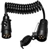 MINSHUXI Spina Rimorchio 7 Pin, Cavo Rimorchio 7 Pin a 7 Pin 2 m Cavo di prolunga Spina per Rimorchi Camion Caravan