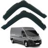 AirFlux Set di 2 deflettori d'aria per Peugeot Boxer, compatibile con Citroen Relay & Jumper, compatibile con Fiat Ducato 2007 2008 2009 2010 2011 2012 2013 2014 2015 2016 2017 2018 2019 2020 2021 2022 2023
