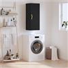 UTSRABFA Armadio Multifunzionale Armadi da Bar Credenze da Cucina Mobile a Parete Nero 34,5x34x90 cm Adatto per Corridoio, Cucina, Ingresso, Sala da Pranzo