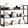 Generic Libreria da Scrivania Da Appoggio Salvaspazio Scaffale da Scrivania，scaffale da Scrivania, Libreria da Scrivania Organizer, Organizzatore Indipendente per Scrivania(Black,50cm*24cm*60cm)