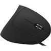Vikye Mouse Verticale Cablato, Mouse Verticale Destro con Superficie Opaca, Mouse Ottico Ad Alta sensibilità Mouse Ergonomico per PC Notebook per Ufficio Giochi