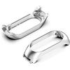 KUTEWEU Custodia Compatibile con Xiaomi Band 7/ Mi Band 7 NFC, Metallico Custodia Involucro di Ricambio Protettivo Cover Case per Mi Band 7/ Mi Band 7 NFC Smartwatch Accessoires (Silver)