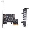Jrifedptry Scheda di espansione PCI-E 1X a USB 3.2 GEN1 5Gbps Type-E A-key, interfaccia di tipo C pannello frontale per PC desktop (ASM1042A)