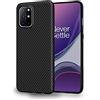 ebestStar - Cover per OnePlus 8T, Custodia Protezione Carbonio Design, TPU Morbida Antiurto, Nero