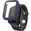 N NEWTOP Cover Pellicola 2in1 Compatibile per Apple Watch Serie SE/6/5/4 Custodia Protettiva Vetro Temperato Case Rigida Colorato Scocca Protezione Totale Ultra Sottile HD Soft (44mm, Blue)